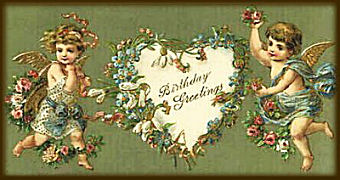 Victorian birthday card