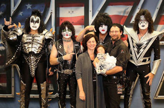 Family with Kiss Band