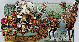 Father Christmas w sleigh