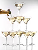 Champagne pyramid