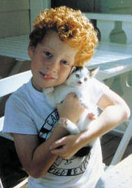 Jacob with kittens
