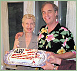 Hope and Lawrence w cake