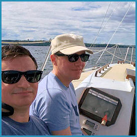 Keith&Nick on boat