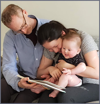 Reading a book