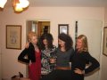 ladies laughing and kicking up heels