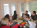 Christmas morning--opening stockings