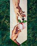 Hands with gifts