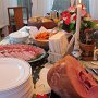 The table set for the feast