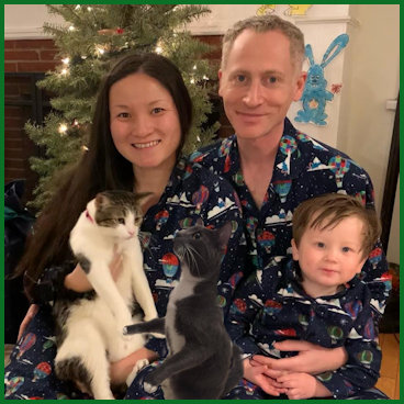 Gloria, Jacob, Hudson & cats