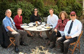 Family at brunch