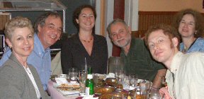 Family at Indian restaurant