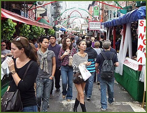 street scene in NYC
