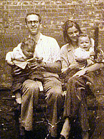 Quent and Nat with the babies