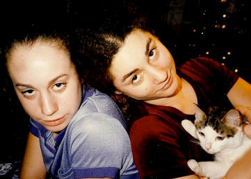 Joy and Beatrice with Oskar kitten