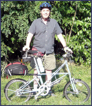 Lawrence and his bike