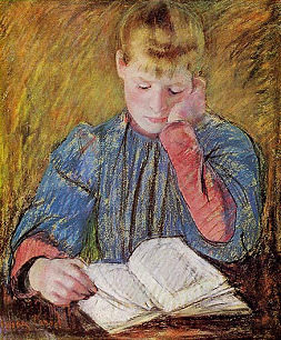 Hands and book
