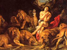 Daniel in the lion's den