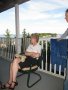 Hope on porch