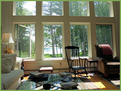 Window showing river view