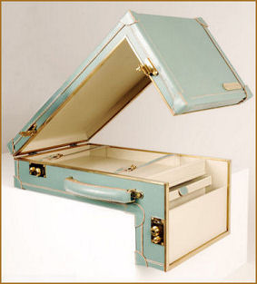 L-shaped suitcase