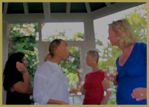 people on porch