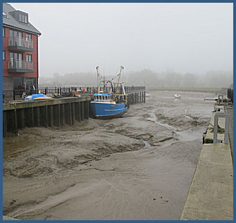 Silted up boatslip