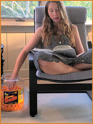 Anna with treats