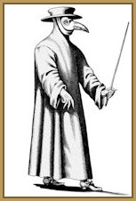 Medieval plague costume